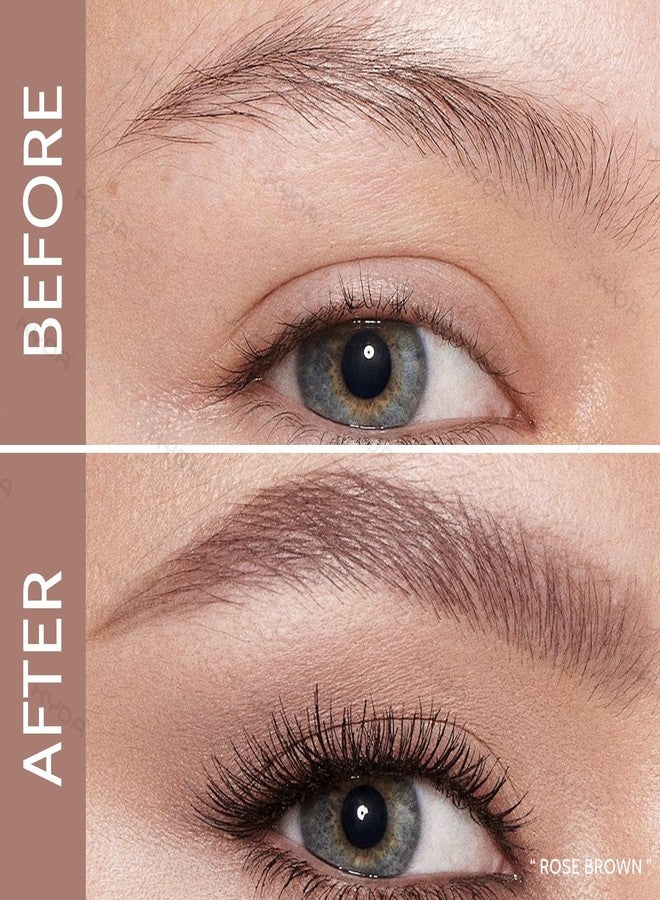 كيدا جل الحواجب الملون باللون البني الوردي من كيدا (قطعتان)، كريم الحواجب الملون بفرشاة فائقة الدقة، ماسكارا حواجب مقاومة للماء والتلطخ، تدوم طويلاً، مكياج حواجب وردي بدون تكتل، مكياج عيون كوري - Image 2